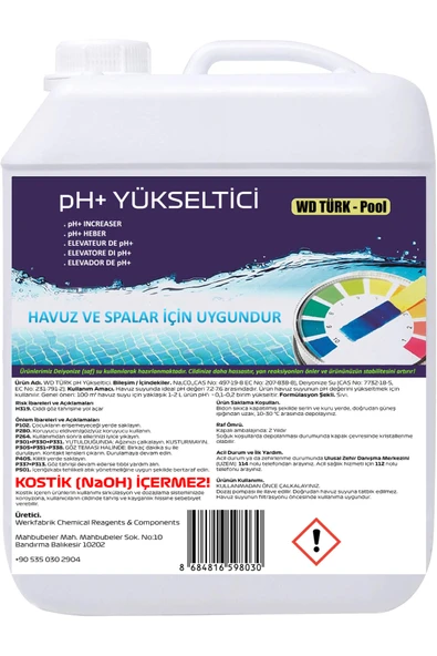 WD Türk WD Türk Havuz Suyu Çöktürücü Topaklayıcı Berraklaştırıcı 5 lt Sıvı ürün görseli 1