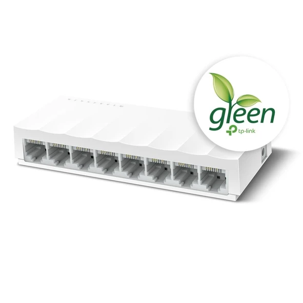 TP-LINK LS1008 8 PORT 10/100 PLASTİK KASA SWITCH ürün görseli 1
