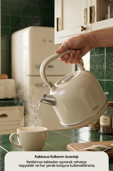 Sinbo SK-8035 Bej 1800 W 2.2 lt Kettle - Resim 4