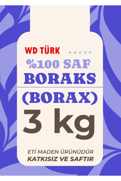 WD Türk WD Türk Boraks 3 kg %100 Saf ve Doğal ürün görseli 1