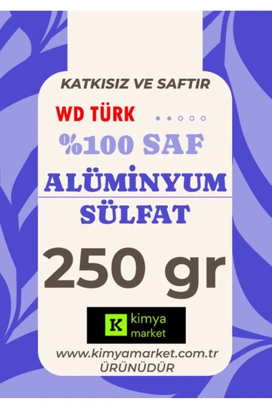 WD Türk WD Türk Alüminyum Sülfat (Toz Şap) 250 gr ürün görseli 1