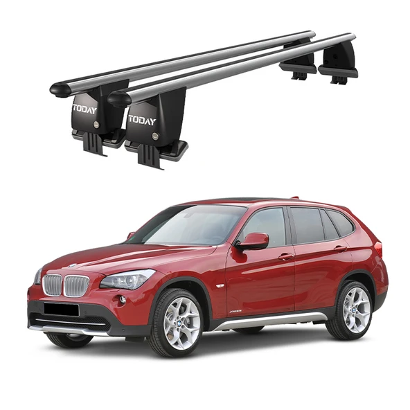 Royal Bmw X1 (2009-2012) Uyumlu Gri Kilitli Ara Atkı Port Bagaj Tavan Barı ürün görseli 1