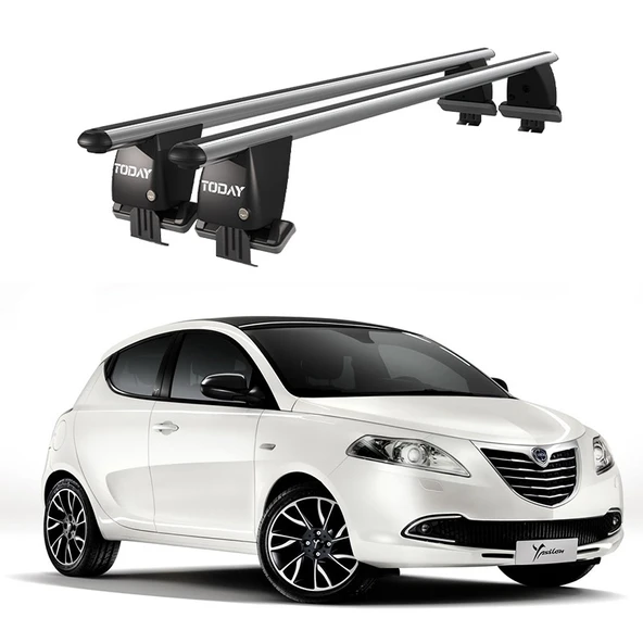 Royal Lancia Ypsilon (2010-2013) Uyumlu Gri Kilitli Ara Atkı Port Bagaj Tavan Barı ürün görseli 1