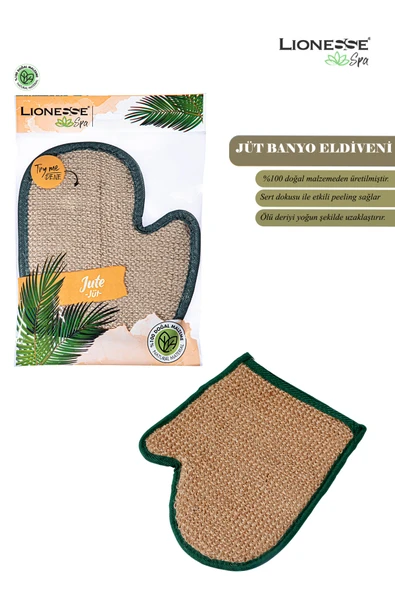 Lionesse R-405 Jüt Banyo Eldiveni  - %100 Doğal , Hamam, Spa , Peeling Etkili ürün görseli 1