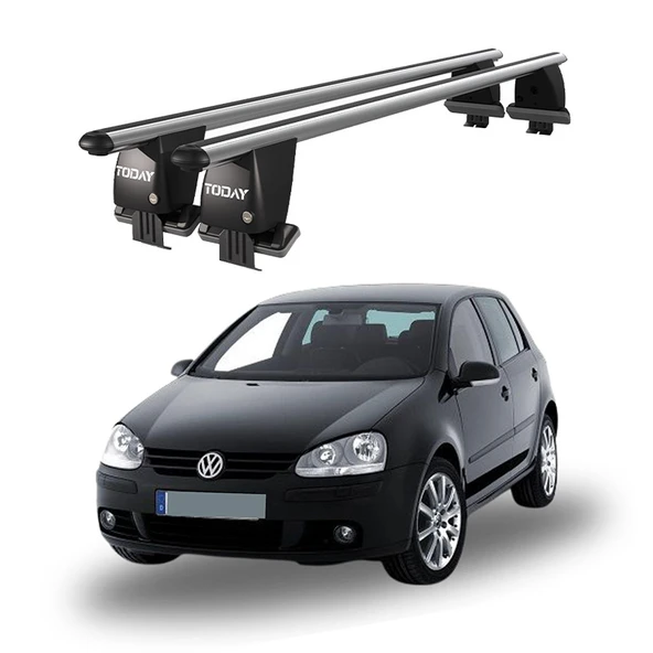 Royal Volkswagen Golf (2003-2008) Uyumlu Gri Ara Atkı Port Bagaj Tavan Barı ürün görseli 1