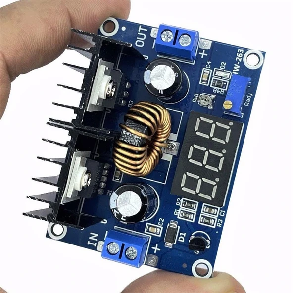 XL4016 200W 5A DC-DC Step Down Voltaj Düşürücü Led Ekranlı Regülatör Modülü ürün görseli 1