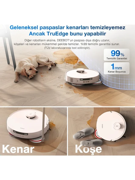 Ecovacs Deebot T30 Pro Omni Robot Süpürge Rose - Resim 4