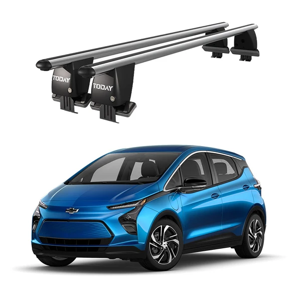 Royal Chevrolet Bolt (2016 ve Sonrası) Uyumlu Gri Ara Atkı Port Bagaj Tavan Barı ürün görseli 1