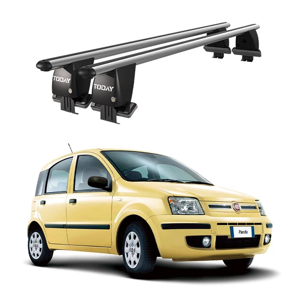 Royal Fiat Panda (2003-2012) Uyumlu Gri Ara Atkı Port Bagaj Tavan Barı ürün görseli 1
