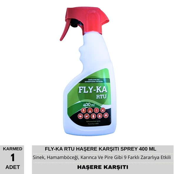 Karmed Fly-Ka RTU Haşere Karşıtı Sprey 400 Ml - Resim 2