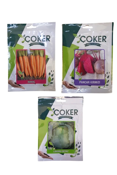 Çoker Tohum Seti ( Havuç, Kırmızı Pancar, Beyaz Lahana) ürün görseli 1