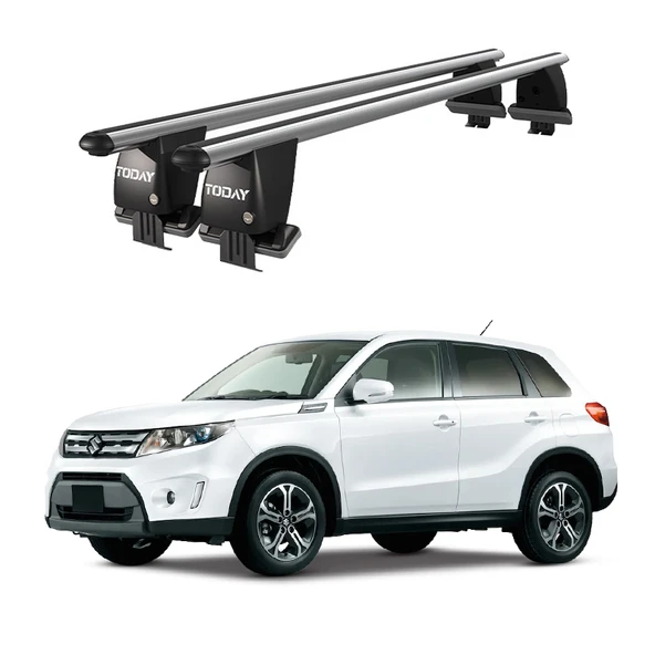 Royal Suzuki Vitara (2015 ve Sonrası) Uyumlu Gri Ara Atkı Port Bagaj Tavan Barı ürün görseli 1