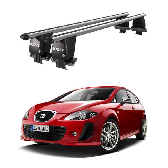 Royal Seat Leon (2005-2009) Uyumlu Gri Kilitli Ara Atkı Port Bagaj Tavan Barı ürün görseli 1