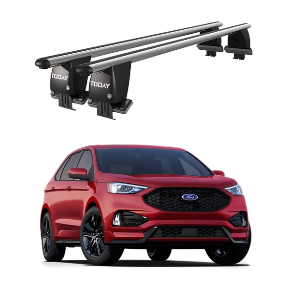 Royal Ford Edge (2016 ve Sonrası) Uyumlu Gri Ara Atkı Port Bagaj Tavan Barı ürün görseli 1
