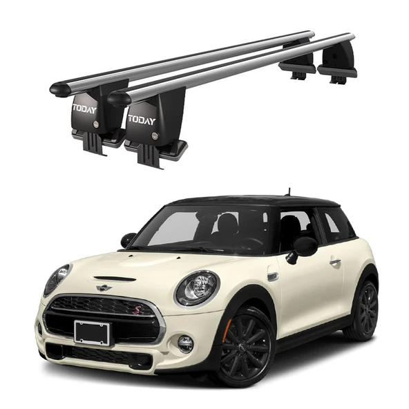 Royal Mini Cooper (2014-2018) Uyumlu Gri Kilitli Ara Atkı Port Bagaj Tavan Barı ürün görseli 1