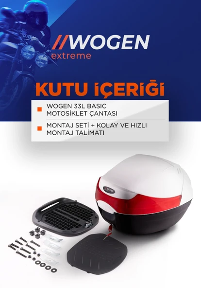 WOGEN ARKA ÇANTA 33 LİTRE BASİC BEYAZ 1401 002 [ YERLİ ] - Resim 3