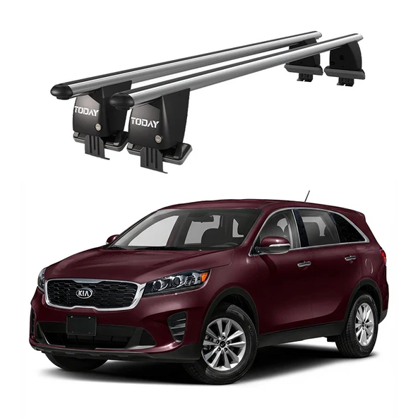 Royal Kia Sorento (2019-2020) Uyumlu Gri Ara Atkı Port Bagaj Tavan Barı ürün görseli 1