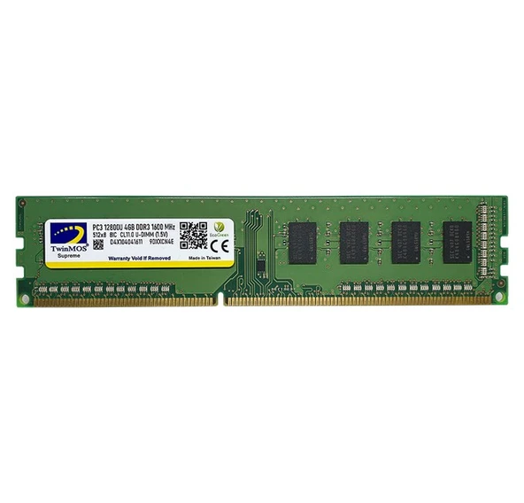 TwinMOS 4GB DDR3 1600MHz (MDD34GB1600D) ürün görseli 1