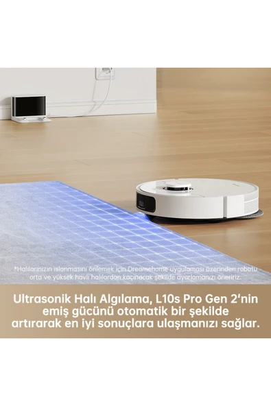 Dreame Bot L10S Pro Gen 2 Robot Süpürge Beyaz - Resim 7