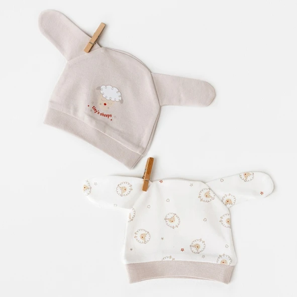 AC26157 Tinny Sheeps Şapka Beige ürün görseli 1