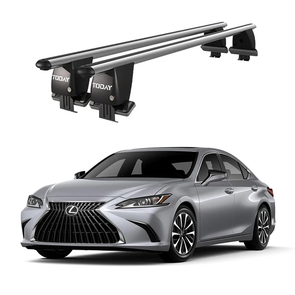 Royal Lexus Es (2018 ve Sonrası) Uyumlu Gri Ara Atkı Port Bagaj Tavan Barı ürün görseli 1