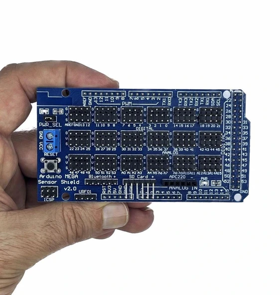 Arduino MEGA 2560 R3 Sensör Shield V2 IO Genişletme ürün görseli 1