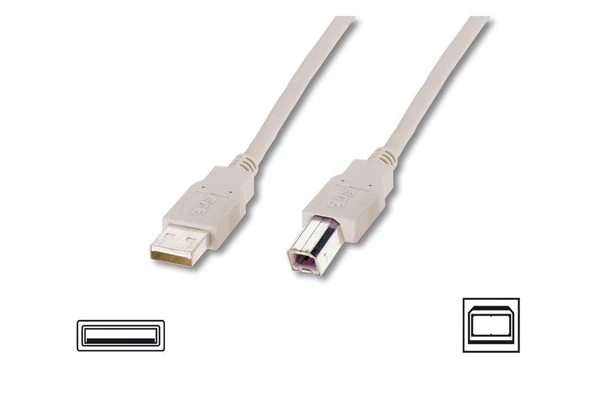 Digitus Yazıcı Kablosu Bej USB 2.0 (3m) ürün görseli 1