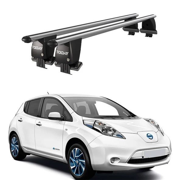 Royal Nissan Leaf (2010-2018) Uyumlu Gri Kilitli Ara Atkı Port Bagaj Tavan Barı ürün görseli 1