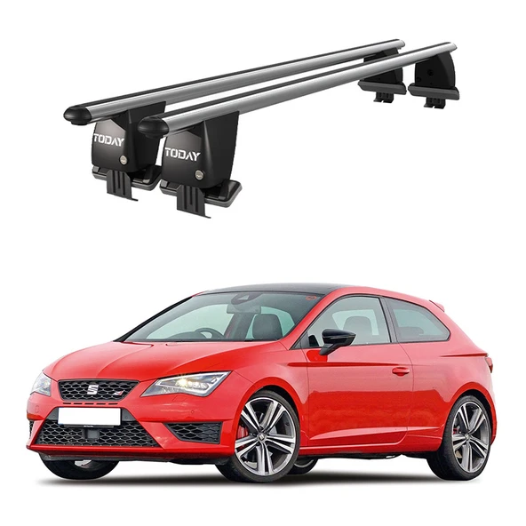 Royal Seat Leon (2009-2013) Uyumlu Gri Kilitli Ara Atkı Port Bagaj Tavan Barı ürün görseli 1