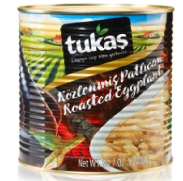 Tukaş Közlenmiş Patlıcan 2850 gr  Konserve Köz Patlıcan  Profesyonel Mutfak Boy ürün görseli 1