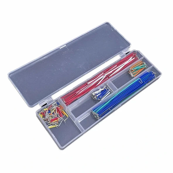 140 Parça Breadboard Jumper Kablo Seti - Kutulu - Resim 4