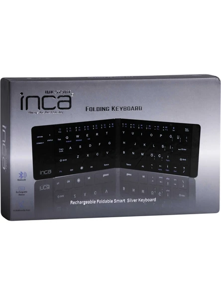 Inca IBK-579BT Katlanabilir Şarjlı Bluetooth Klavye - Resim 8