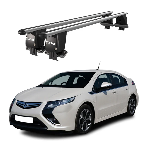 Royal Opel Ampera (2012 ve Sonrası) Uyumlu Gri Kilitli Ara Atkı Port Bagaj Tavan Barı ürün görseli 1