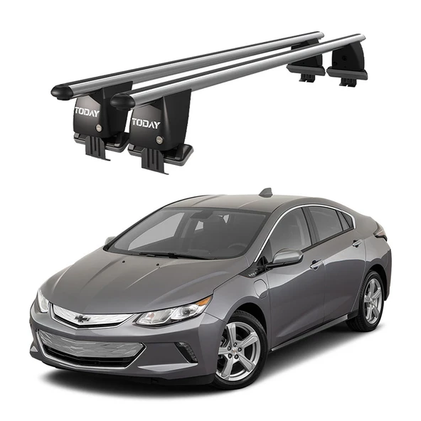 Royal Chevrolet Volt (2010-2015) Uyumlu Gri Kilitli Ara Atkı Port Bagaj Tavan Barı ürün görseli 1