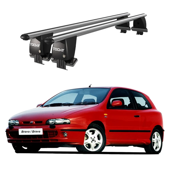 Royal Fiat Brava (1995-2001) Uyumlu Gri Ara Atkı Port Bagaj Tavan Barı ürün görseli 1