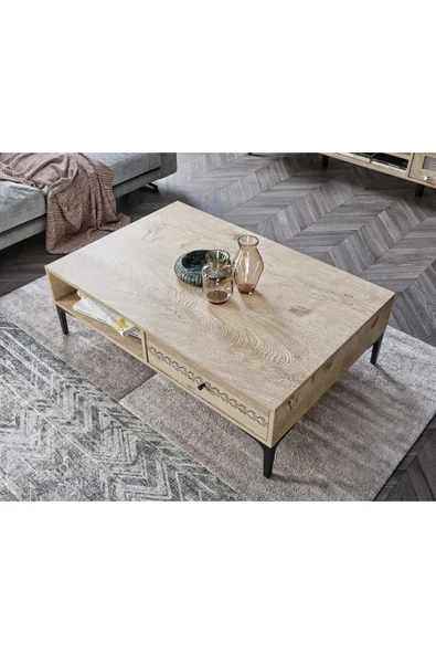 VENATTO Trio Orta Sehpa(%100mdf) MEŞE ürün görseli 1