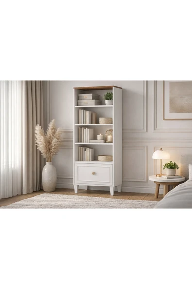VENATTO SMART KİTAPLIK %100MDF) BEYAZ - Resim 2