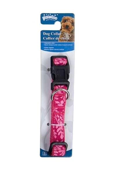 Pawise Köpek Tasması Pembe S (22-35Cm/15Mm) ürün görseli 1