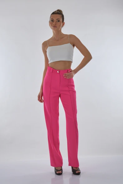 Explosion Yüksek Bel Minimalist Midi Kadın Pantolon - Günlük Şıklık ürün görseli 1