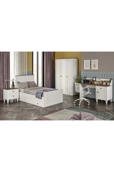VENATTO Smart 3 Kapılı Dolap(%100MDF) BEYAZ - Resim 4