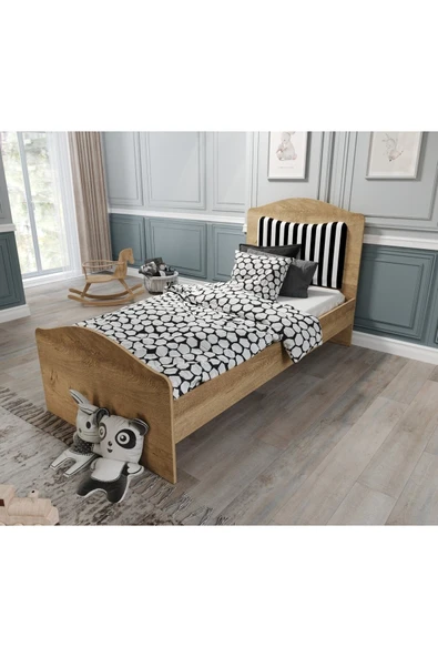 VENATTO Romantic Karyola (MEŞE) (90X190) (%100 MDF) MEŞE ürün görseli 1