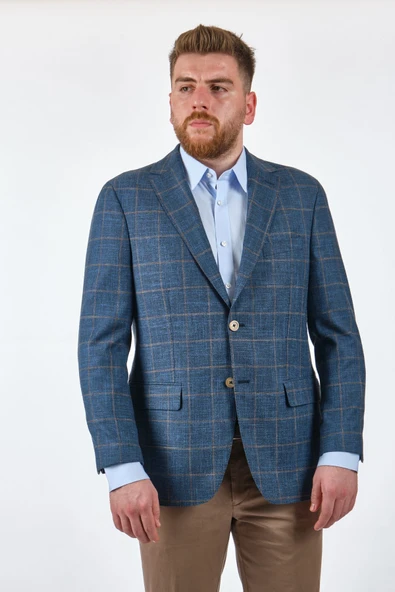 Four Hand's Minimalist Regular Fit Erkek Ceket - Kareli Desen ürün görseli 1