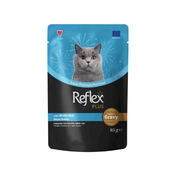Reflex Plus Sos İçinde Parça Balık Etli Yetişkin Kedi Konservesi 85 Gr ürün görseli 1