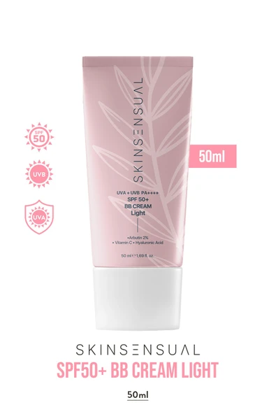 BB Krem Light 50ml | 50 Spf Uva/Uvb Pa++++ | Leke Oluşumunu Önlemeye Yardımcı, Aydınlık ve Canlılık ürün görseli 1