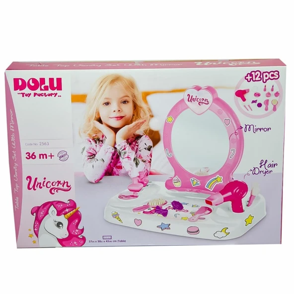 2563 OYUNCAK UNICORN MASAÜSTÜ AYNALI ürün görseli 1