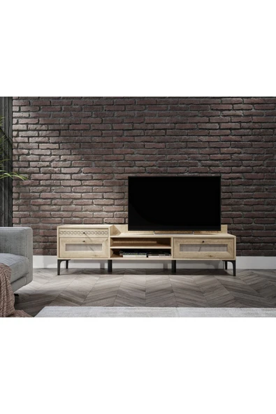 VENATTO Trio Hazeran Tv Ünitesi(%100mdf) MEŞE ürün görseli 1