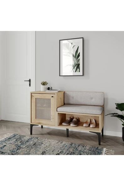 VENATTO Trio Ayakkabılık(%100MDF) MEŞE - Resim 2