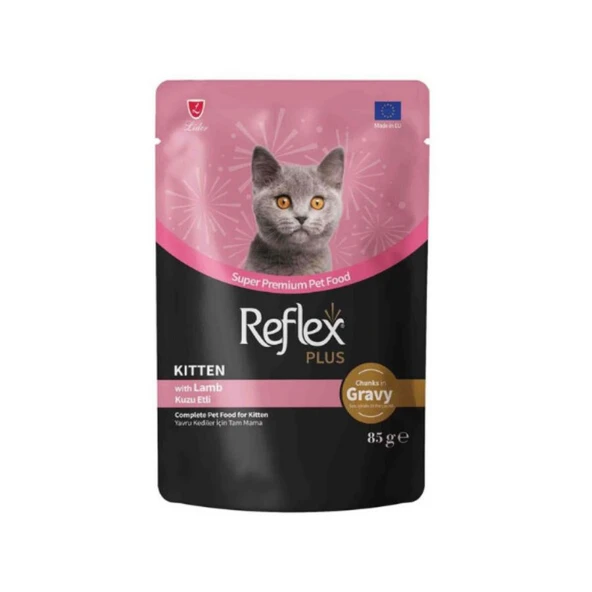 Reflex Plus Sos İçinde Parça Kuzu Etli Yavru Kedi Konservesi 85 Gr ürün görseli 1