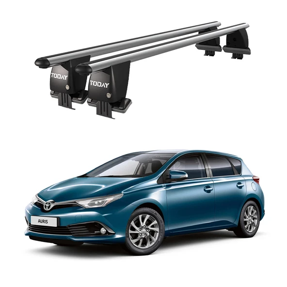 Royal Toyota Auris (E210) Hatchback (2018 ve sonrası) Uyumlu Gri Ara Atkı Port Bagaj Tavan Barı ürün görseli 1
