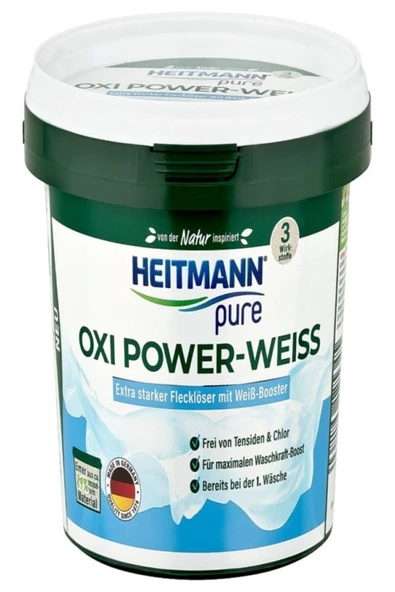 HEITMANN Pure Beyaz Çamaşırlar İçin Oxi Güçlü Deterjan 500g ürün görseli 1